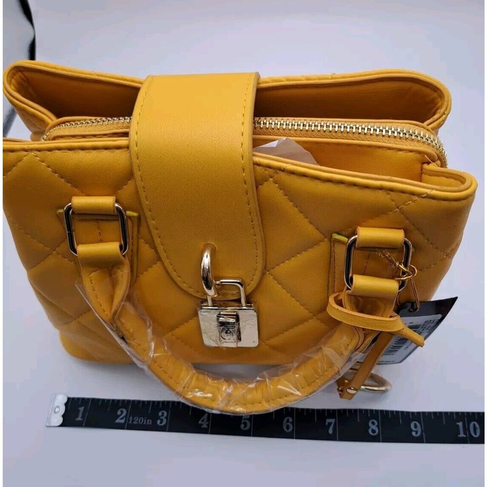 Bebe Women's Kellen Satchel Bag Sunflower‎ Small - Picture 10 of 12